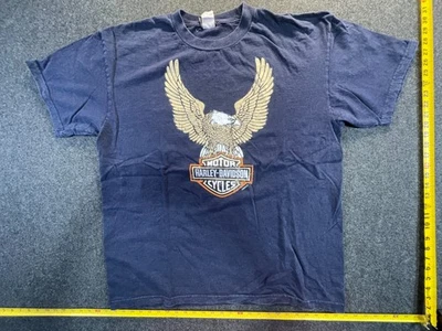 Harley Davidson T-Shirt 2XL Eagle logo XXL Kansas city MO Vtg -1371 - Image 1 of 3