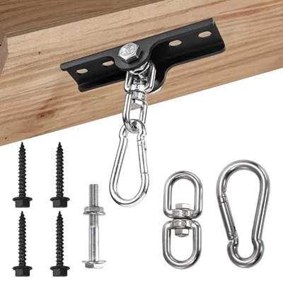 Colgador de saco de boxeo para herrajes de montaje de viga de bolsa pesada rotación de 360 ° rectangular Foto 1 de 4