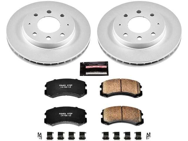 Front Brake Pad and Rotor Kit For 2002-2007 Mitsubishi Lancer 2003 2004 HK724PS - Image 1 of 1