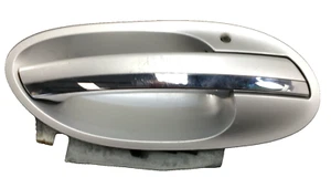 02-04 BMW 750i E65 Alpina Passenger Right Rear Exterior Door Handle OEM Silver - Bild 1 von 6