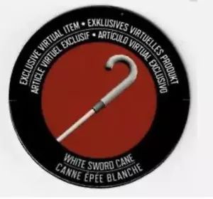 Roblox White Sword Cane Exclusive Virtual Code BRAND NEW - Picture 1 of 3
