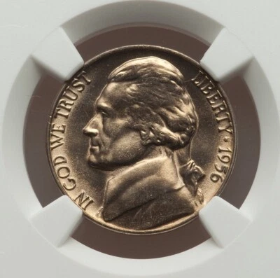 1956 Jefferson Nickel 5C Five Cents MS67 * Ultra Rare Gem * Top Pop *None Higher - Image 1 of 4