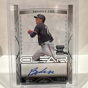2022 LEAF TRINITY BROOKS LEE 16/99 CLEAR AUTO TWINS SP