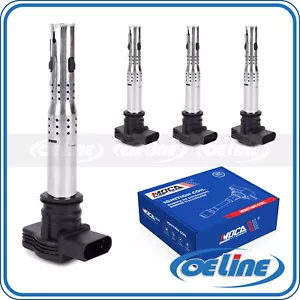 4x Ignition Coil for Audi A4 A5 Q3 Q5 TT Volkswagen CC Jetta Tiguan Seat Leon L4 - Picture 1 of 10
