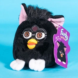 Tiger Electronics plush original 1999 Furby beanie Buddies - black - Picture 1 of 2
