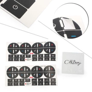 AC Dash Button Repair Kit Decal Stickers Dash Replacement for 2007-13 Chevy GMC - Picture 1 of 7