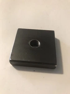 Weld On Threaded Steel Block 2”x2”x1/2 Thick 1/2 NC Tapped Hole See Description - Picture 1 of 3