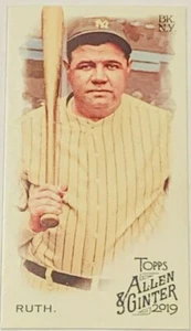 2019 Topps A&G Mini Brooklyn Back Parallel #3 Babe Ruth YANKEES 19/25 - Picture 1 of 2