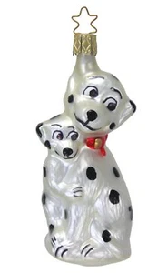 Inge Glas OWC 1159 Dalmations German Christmas Ornament NEW w/FREE Gift Box - Picture 1 of 1