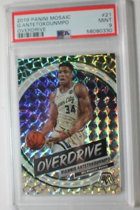 GIANNIS ANTETOKOUNMPO 2019  #21 OVERDRIVE  Panini MOSAIC REFLECTIVE PSA 9 MINT30 - Picture 1 of 2