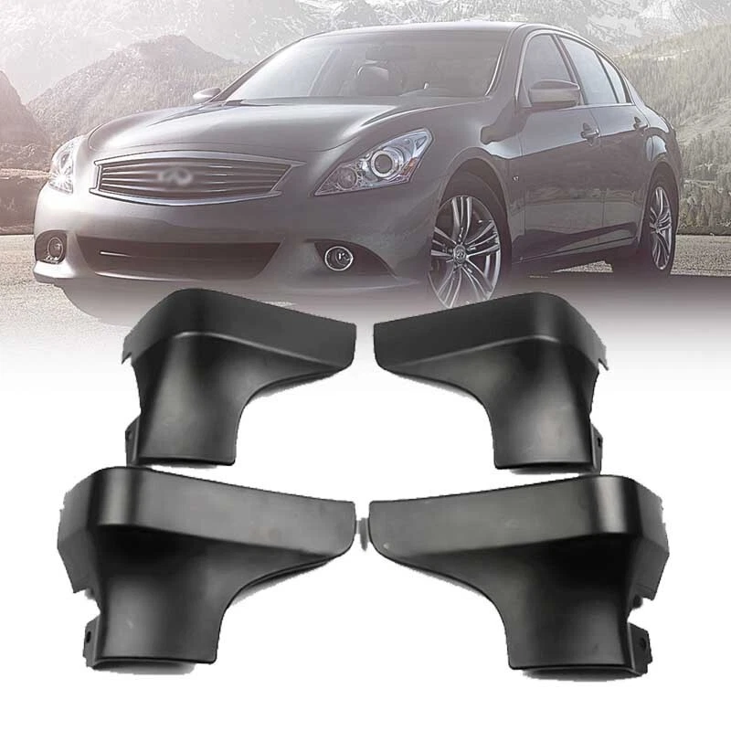Guardabarros protector contra salpicaduras bandera aletas delanteras + traseras para Infiniti G25 G37 Foto 1 de 4