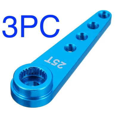 3PCS 1.25” 25T Metal Servo Arm Horn for Futuba/Power HD WPL RC Model (US SHIP) - Image 1 of 4