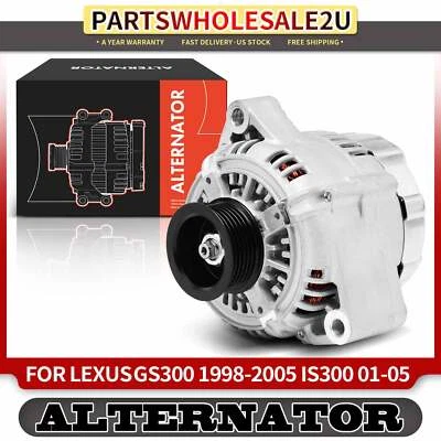 Nuevo alternador para Lexus GS300 1998 1999-2005 100 amperios/12 voltios CW polea de 6 ranuras Foto 1 de 4