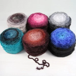 (99.8€/kg) 250 gr REGENBOGEN VELVET v Rellana Bobbel Farbverlauf kuschelweich - Picture 1 of 21