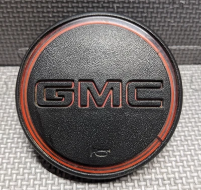 1 GRAMPO QUEBRADO 1988-1994 GMC C/K 1500 2500 3500 Almofada de Botão Pickup Horn EMBLEMA VERMELHO - Imagem 1 de 4