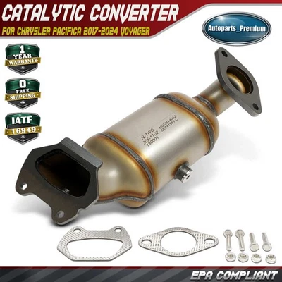 Front Driver Catalytic Converter for Chrysler Pacifica 2017-2024 Voyager 20-24 - Image 1 of 4