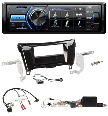 JVC Bluetooth Lenkrad USB DAB Autoradio für Nissan Qashqai 19-21 X-Trail Kamera - Bild 1 von 4