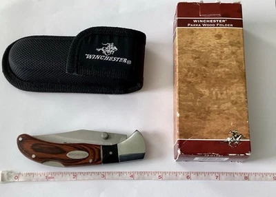 Carpeta de madera Winchester Pakka 22-01791 con funda nueva en caja. Nuevo stock antiguo Foto 1 de 4