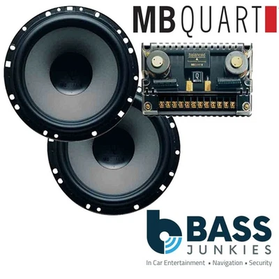 MB Quart QSD 164 170 Watt Midrange Mid Woofer Component Car Speakers with X Over - Image 1 of 4