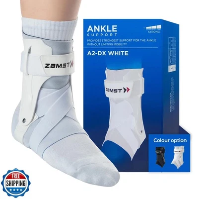 Tobillera Zamst A2-DX blanca para deportes - Soporte de tobillo deportivo transpirable para Foto 1 de 4