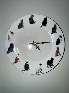 Edition Atlas Uhr Teller Telleruhr Katzen - Bild 1 von 3