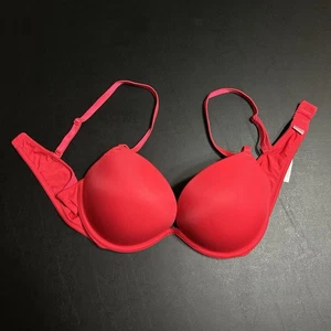Victoria's Secret PINK Red 36B Wear Everywhere SUPER Push Up Bra - Picture 1 of 6