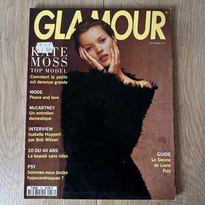 Glamour France October 1993 Vintage Magazine Kate Moss Cover - Picture 1 of 6