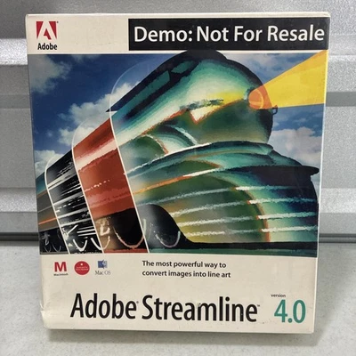 Adobe Streamline 4.0 DEMO version for Mac Macintosh *NEW/sealed* - Image 1 of 4