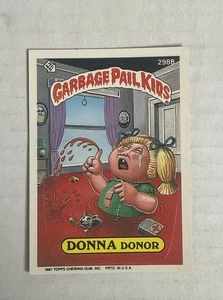 1987 Garbage Pail Kids series 8 Donna Donor 298b puzzle center back GPK OS8 NM+ - Picture 1 of 2