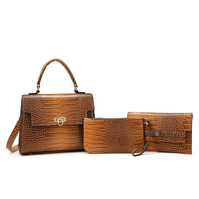 Madam Paquete Grande Conjunto de Tres Piezas Bolso Bandolera de Hombro Individual Simplicidad Foto 1 de 4