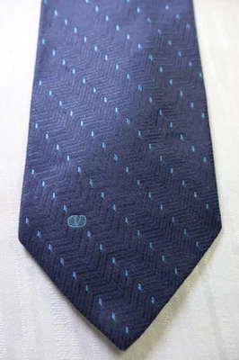 VALENTINO COTONE SETA SILK TIE CRAVATTA NECKTIE MADE IN ITALY VINTAGE CLASSIC - Imagen 1 de 4