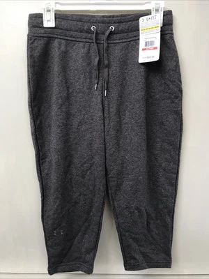Under Armour UA Women’s Legacy Capri Pants w/Tie Dark Gray 1248680 Size XS NWT - Image 1 of 4