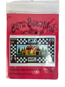COLOR ME Pattern: Barn Beautiful #310 For A 22 Inch X 38 Inch Wall Quilt - Picture 1 of 5