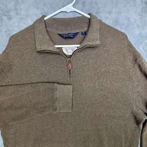 Polo Ralph Lauren Golf 1/4 Cremallera Manga Larga Suéter Lana Alpaca Grande Patriot - Imagen 1 de 11