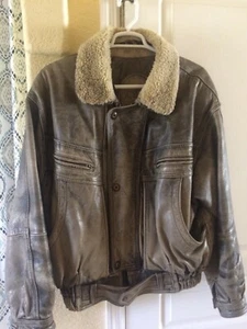 Ochnik Vintage Flieger Fahrrad Leder schwere Jacke für Herren selten! - Bild 1 von 12
