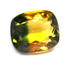 Certified Natural Bi Color Tourmaline Cushion Shape Loose Gemstone Cut 9.05 Ct - Picture 1 of 8