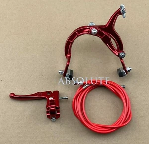 AltaLine BMX Brake FRONT Alloy RED Bike Bicycle BRAKE SET W/ RED CABLE. - Picture 1 of 1