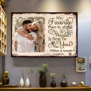 Couple Personalized Custom Horizontal Poster Gift For Husband Wife, Mother's Day - Picture 1 of 4