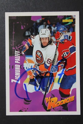 Zigmund Palffy New York Islander Autograph 1994 Pinnacle #235 ROOKIE Signed Card - Image 1 of 3