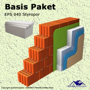 130m² Basis Paket 180mm WDVS Fassadendämmung Styropor EPS 040 - Bild 1 von 14