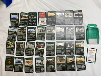 БОЕВЫЕ ПОДРАЗДЕЛЕНИЯ БРИТАНСКОЙ АРМИИ 2013 Top Trumps - полный 30 карт плюс чехол - Изображение 1 из 4