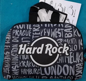 LIGHTWEIGHT INTERNATIONAL DESTINATIONS PRINT BACKPACK FOLD Hard Rock Cafe NWT - Picture 1 of 6