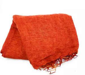 100% Yak Wool Soft Throw Blanket Handmade in Nepal 50" x 90" - Picture 1 of 49