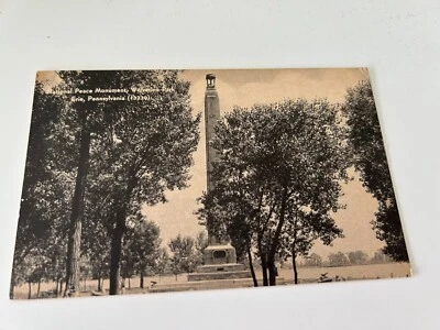 National Peace Monument Wolverine Park Erie Pennsylvania Postcard - Image 1 of 2