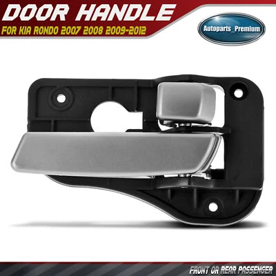 Front or Rear Passenger Side Silver Interior Door Handle for Kia Rondo 2007-2012 - Image 1 of 4