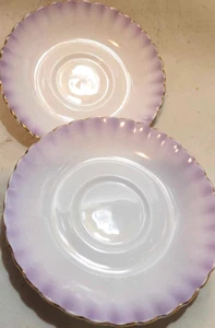 2x Royal Albert Rainbow lilac tea Saucer fluted - Picture 1 of 2