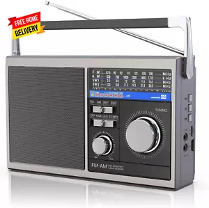 Radio AM FM Portátil, Radio Transistor de Onda Corta con Mejor Recepción, Batería Operativa - Imagen 1 de 12