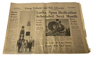 Space Edition Newspaper Original 1965 Cape Kennedy 15th Anniversary 1St Missile - Picture 1 of 11