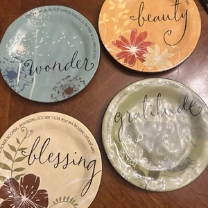 Blessings Plates Inspirational Retired Christian Decor Bible Verses - Picture 1 of 13