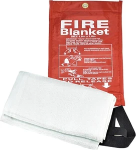 Manta contra incendios para hogar cocina emergencia extinción de incendios 40"x40" - Imagen 1 de 5
